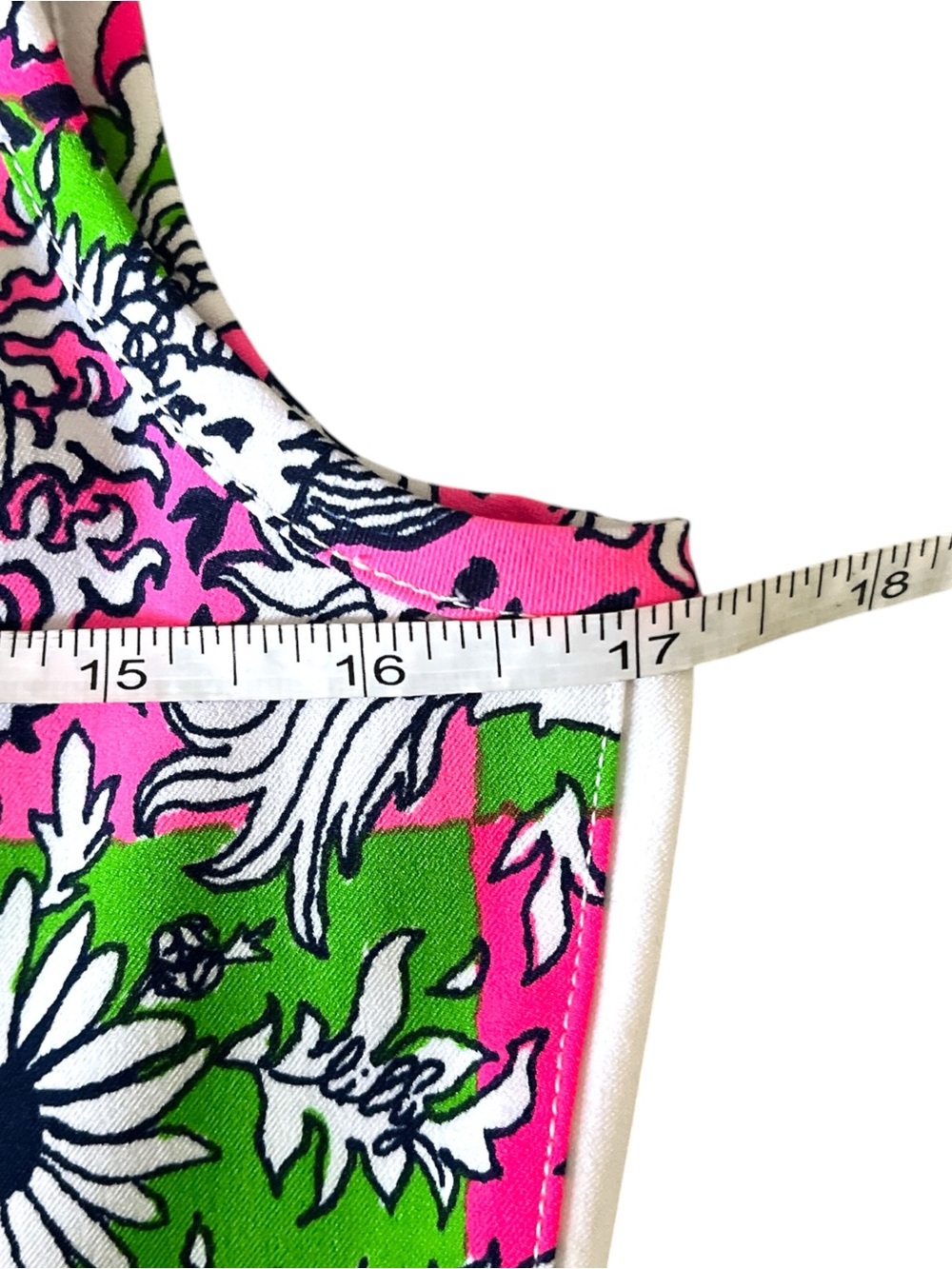 NWT Lilly Pulitzer UPF 50+ Luxletic Kathy Bow Golf Dress size 6 in Pink/Green - Picture 12 of 12